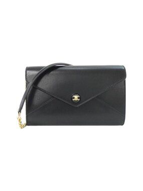 Celine Chain Shoulder Bag Black